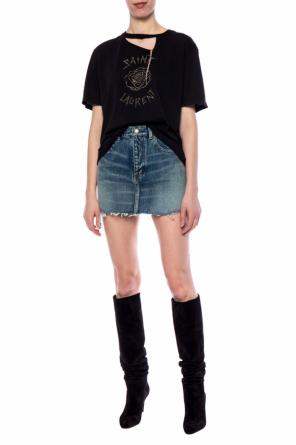 Logo t-shirt, zdjęcie 2 Logo t-shirt od Saint Laurent